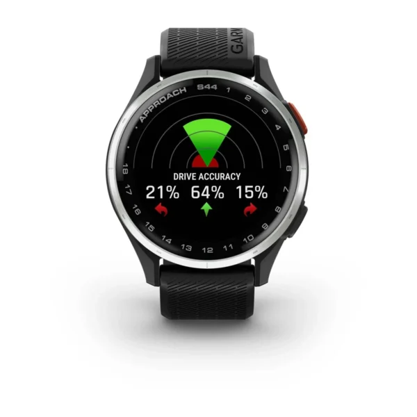 Garmin 010-03009-00 Approach S44 Golf GPS Smartwatch Black Silicone Watch - Image 8