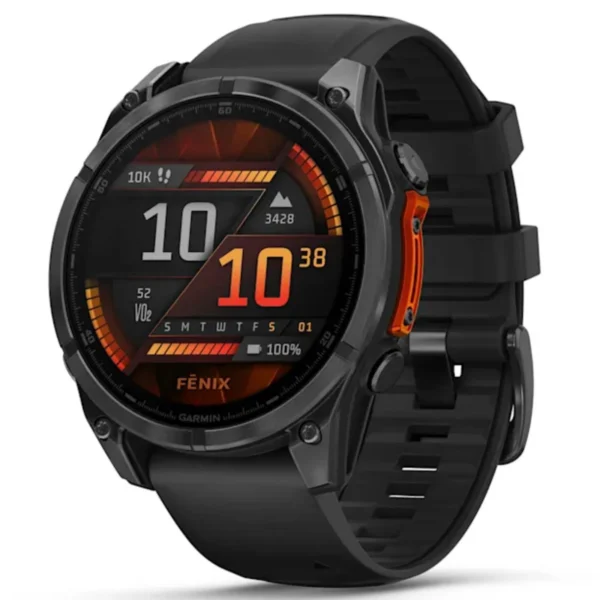 Garmin 010-02904-00 Fenix 8 Slate Gray Smartwatch Black GPS Watch, 47mm AMOLED