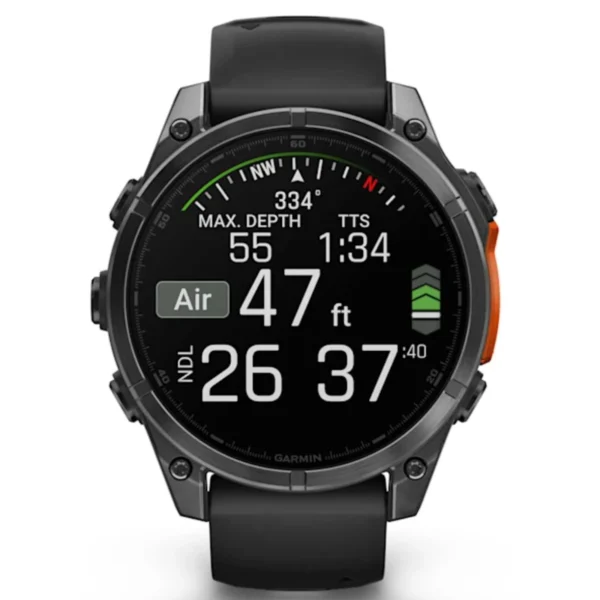 Garmin 010-02904-00 Fenix 8 Slate Gray Smartwatch Black GPS Watch, 47mm AMOLED - Image 2