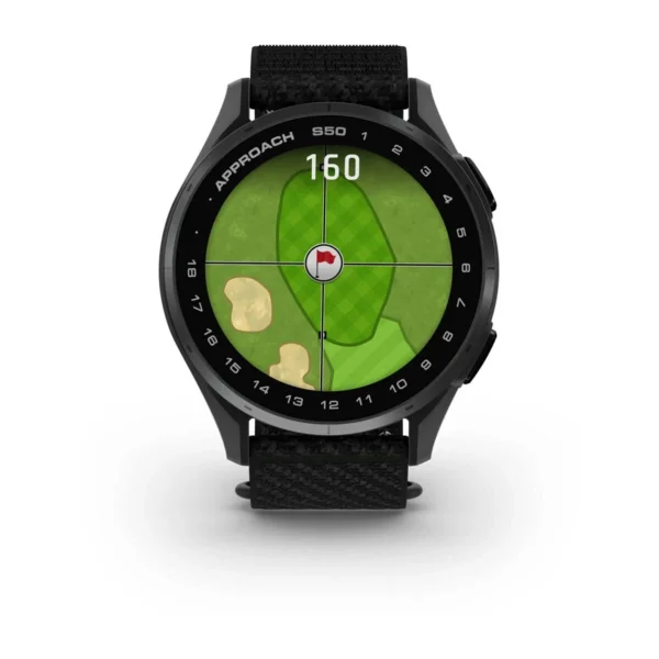 Garmin 010-03010-00 Approach S50 Golf Smartwatch Black ComfortFit Nylon Watch - Image 7