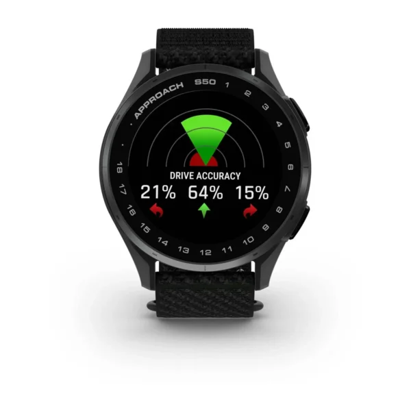 Garmin 010-03010-00 Approach S50 Golf Smartwatch Black ComfortFit Nylon Watch - Image 9