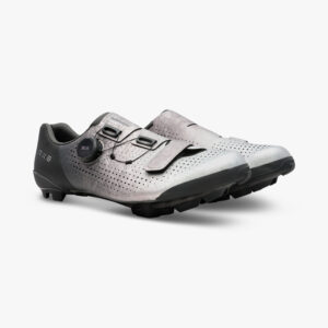 Shimano SH-RX801 Men's Ultralight High Performance Gravel Racing Bicycle Shoes - Silver