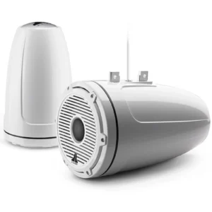 JL Audio 010-03280-00 M6 8.8" White Classic Grille Enclosed Tower Speakers