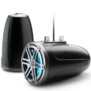 JL Audio 010-03268-00 M3 7.7in Enclosed Tower Speakers Gray Sport Grille RGB LED