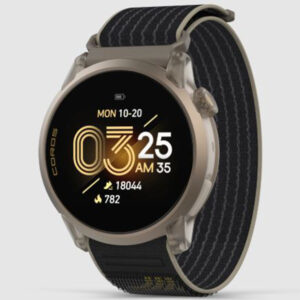 Coros Pace 4 AMOLED Jakob Ingebrigtsen GPS Sport Smart Watch - Black/Gold Nylon Band
