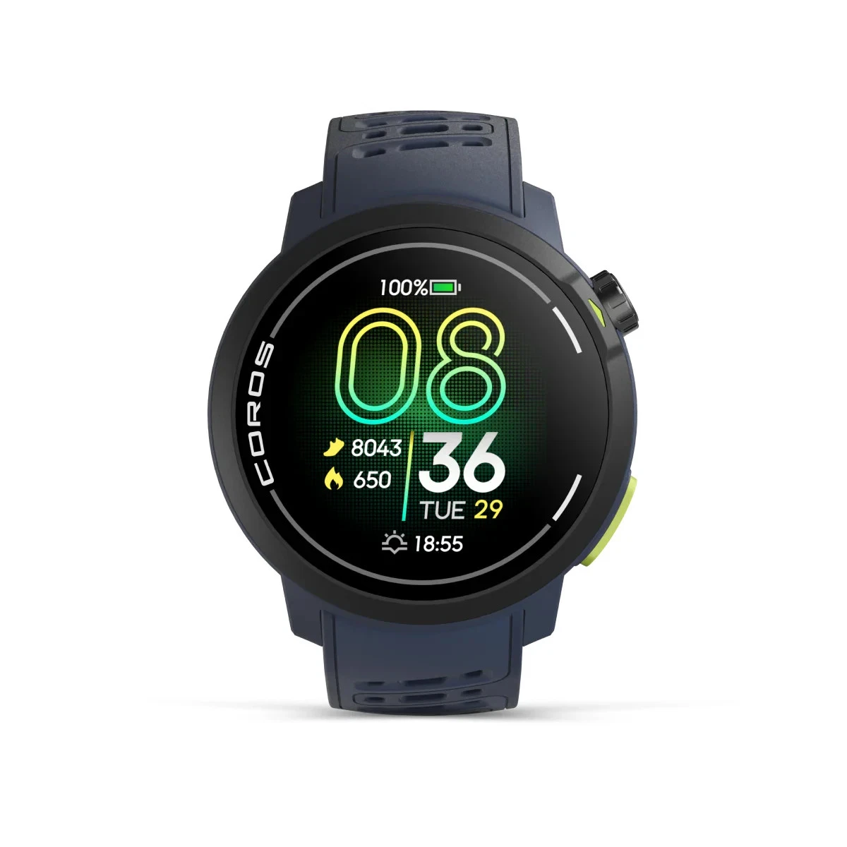 Coros Pace Pro AMOLED Touchscreen GPS Multi-Sport Athlete Sport Watch - Blue - Image 2