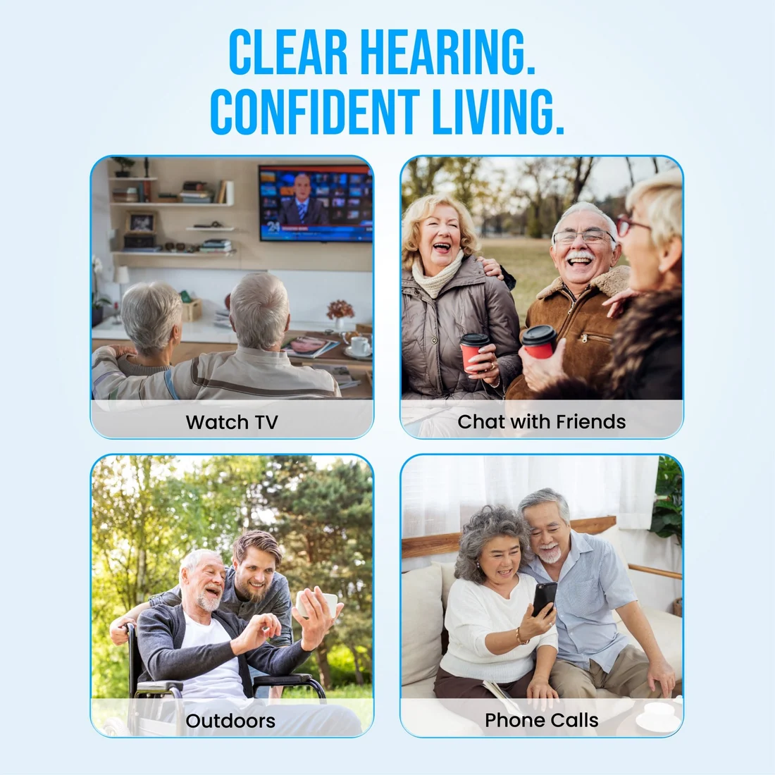Rechargeable Hearing Aids for Seniors 16 Channel Noise Reduction Sound Amplifier - Image 20