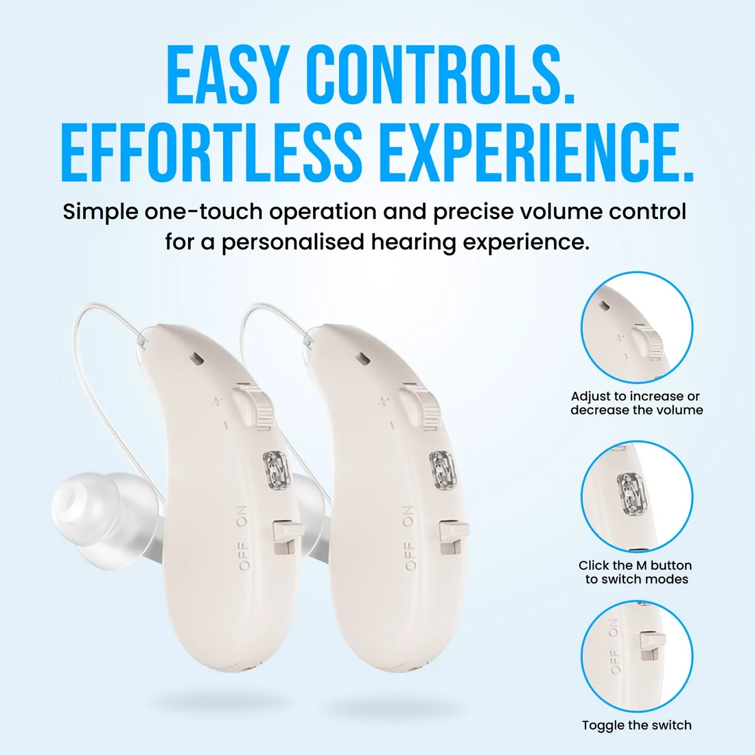 Rechargeable Hearing Aids for Seniors 16 Channel Noise Reduction Sound Amplifier - Image 18