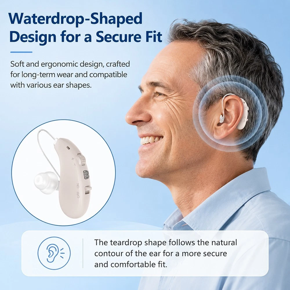 Rechargeable Hearing Aids for Seniors 16 Channel Noise Reduction Sound Amplifier - Image 10